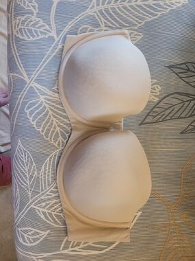 Cacique Beige Strapless Support Bra